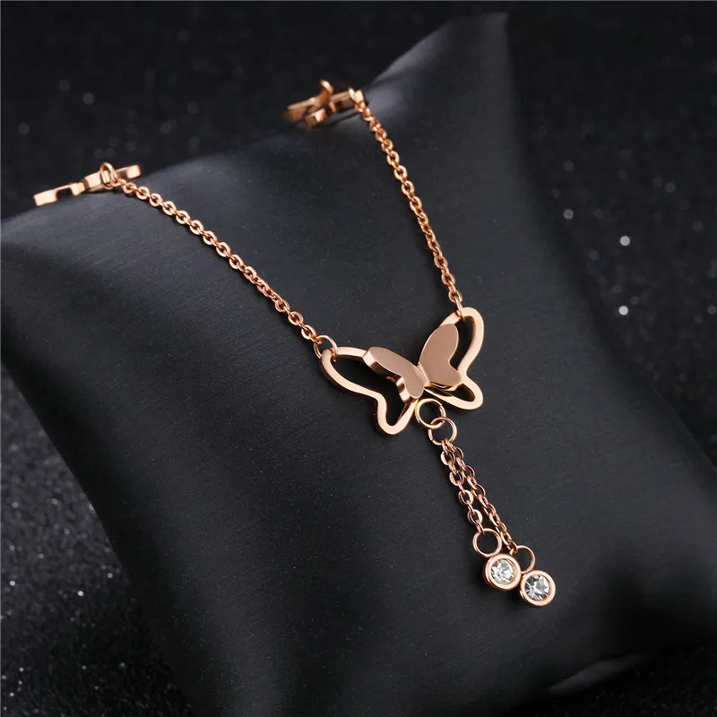 Cubic Zirconia Woman Anklets Stainless Steel Charm Anklets For Women 2018 Fashion Jewelry Rose Gold Chain Tornozeleira Feminina
Cubic Zirconia Woman Anklets Stainless Steel Charm Anklets For Women 2018 Fashion Jewelry Rose Gold Chain Tornozeleira Feminina