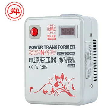 Fast Shipping SHJZB-3000VA 220v to 110v 3000W temperature control Meter Step Down Voltage Converter Transformer Converts copper
Fast Shipping SHJZB-3000VA 220v to 110v 3000W temperature control Meter Step Down Voltage Converter Transformer Converts copper
