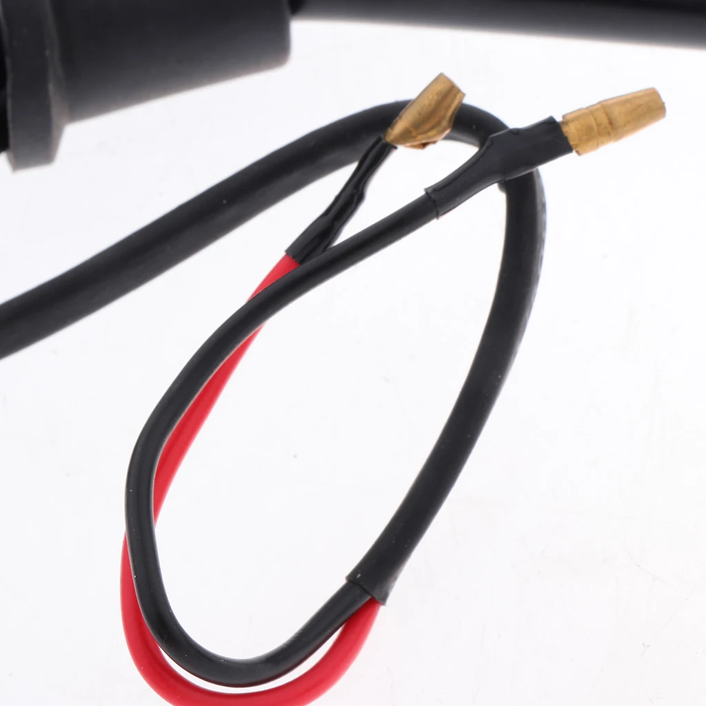 4X Universal 10mm Motorcycle Rearview Side Mirrors LED Turn Signal Red/Black High Toughness and Smooth Surface ABS Shell Glass