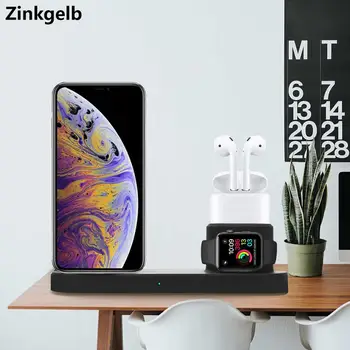 4 in 1 Wireless Charging Station for iPhone XS Max XR X 8 Plus Qi Fast Wireless Charger Dock Stand for Apple Watch AirPods 2
4 in 1 Wireless Charging Station for iPhone XS Max XR X 8 Plus Qi Fast Wireless Charger Dock Stand for Apple Watch AirPods 2