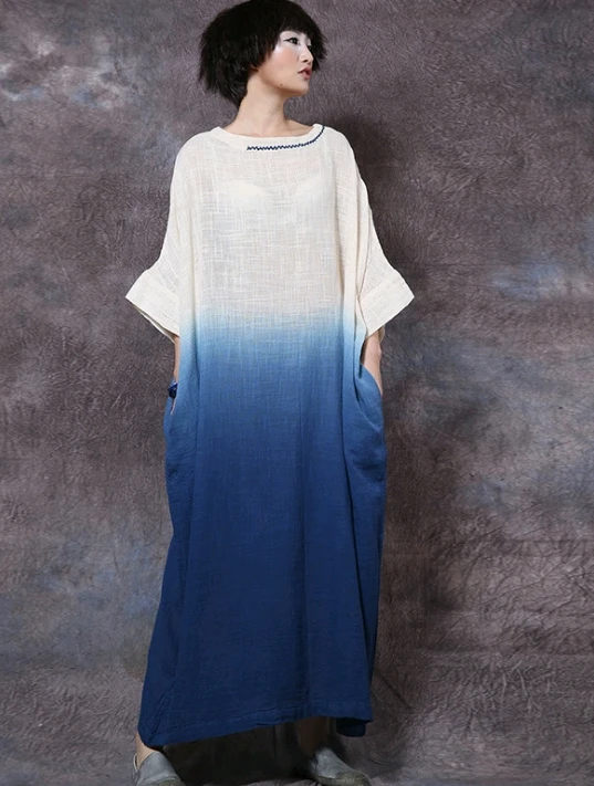 Originally designed embroidered cotton flax loose retro large size cotton flax dress JMM201903013
Originally designed embroidered cotton flax loose retro large size cotton flax dress JMM201903013