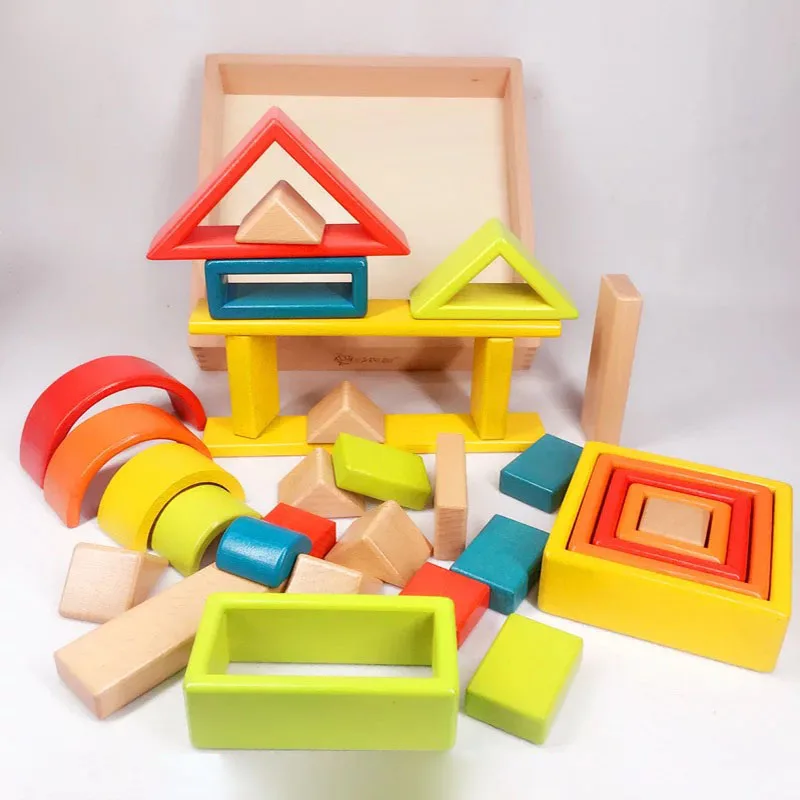 32-piece Kids Wooden Rainbow Stacking Blocks Educational Montessori ToysBaby Early Education Boys and Girls Gifts
32-piece Kids Wooden Rainbow Stacking Blocks Educational Montessori ToysBaby Early Education Boys and Girls Gifts