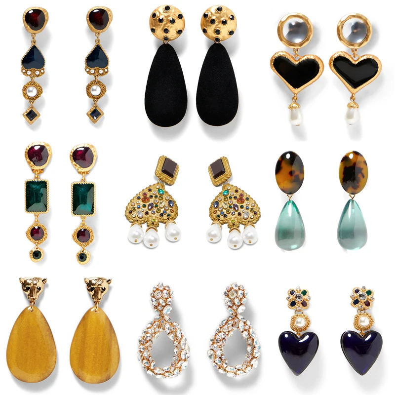 ZA 2019 wholesale Statement resin earring Trendy Jewelry Elegant heart pendant Earrings For Women za mexed EARRINGS
ZA 2019 wholesale Statement resin earring Trendy Jewelry Elegant heart pendant Earrings For Women za mexed EARRINGS