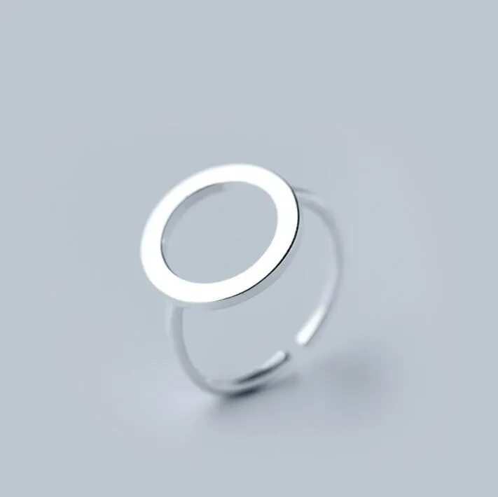 925 Sterling Silver Rings for Women Adjustable Geometric Circle Rings Female Gift SYJZ010
925 Sterling Silver Rings for Women Adjustable Geometric Circle Rings Female Gift SYJZ010