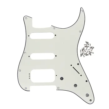 FLEOR Electric Guitar Pickguard Strat HSS SSH Scratch Plate Ivory 3Ply with Screws for 11 Hole Strat Guitar Accessories
FLEOR Electric Guitar Pickguard Strat HSS SSH Scratch Plate Ivory 3Ply with Screws for 11 Hole Strat Guitar Accessories