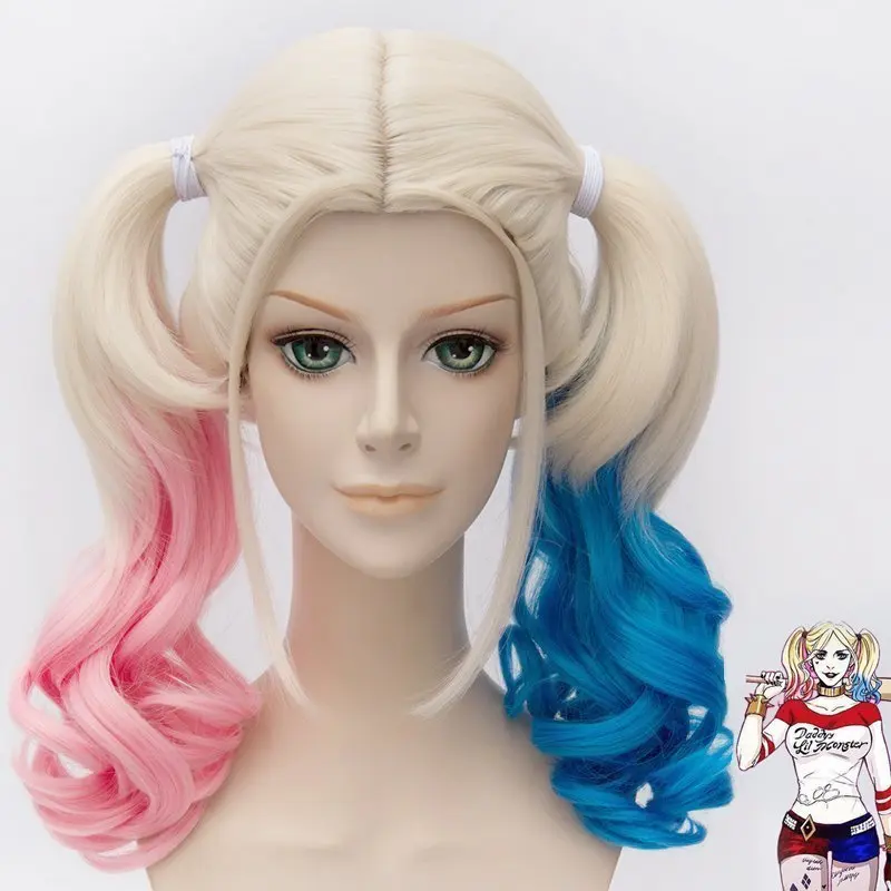 Batman Suicide Squad Harleen Quinzel Harley Quinn Cosplay Wig Styled Curly Synthetic Ponytail Wig Heat Resistant Hair Wigs
Batman Suicide Squad Harleen Quinzel Harley Quinn Cosplay Wig Styled Curly Synthetic Ponytail Wig Heat Resistant Hair Wigs