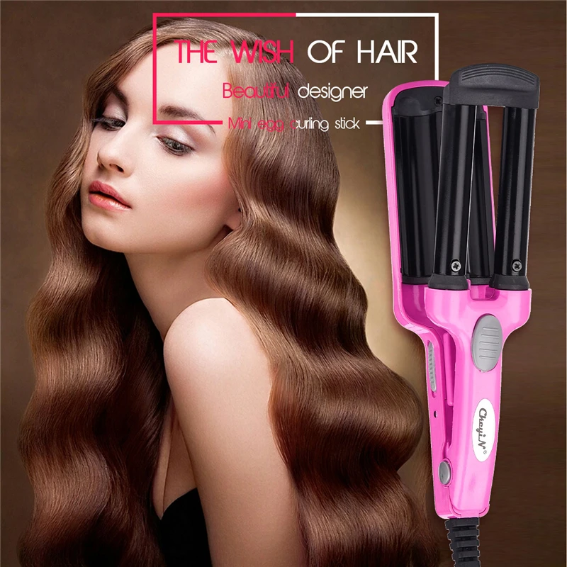 Mini Three Tube Hair Curling Iron Corrugation Ceramic Triple Barrel Hair Curler Waver Portable Hair Crimper Tongs Curling Wand
Mini Three Tube Hair Curling Iron Corrugation Ceramic Triple Barrel Hair Curler Waver Portable Hair Crimper Tongs Curling Wand