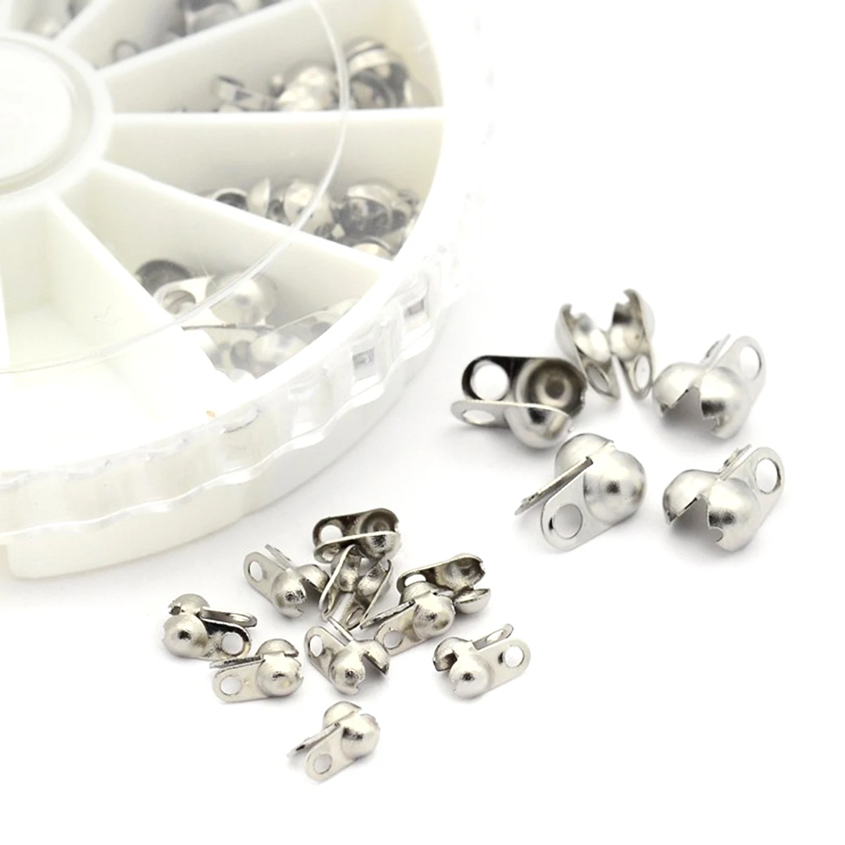 100pc/Box Stainless Steel Buckle Cord End Caps Bead Tips (Knot Cover) Mixed For DIY Jewelry Making 9x4mm-4.7x2.8mm
100pc/Box Stainless Steel Buckle Cord End Caps Bead Tips (Knot Cover) Mixed For DIY Jewelry Making 9x4mm-4.7x2.8mm