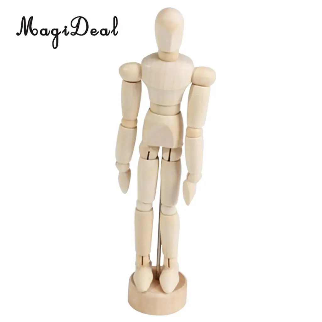 8inch Artist Drawing Manikin Articulated Mannequin With Stand - Perfect For Drawing Human Figure