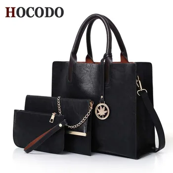HOCODO 3pcs/Set Fashion Women Composite Bag Pure PU Leather Shoulder Bag Women Clutch Handbag Set Large Tote Female Shopping Bag
HOCODO 3pcs/Set Fashion Women Composite Bag Pure PU Leather Shoulder Bag Women Clutch Handbag Set Large Tote Female Shopping Bag