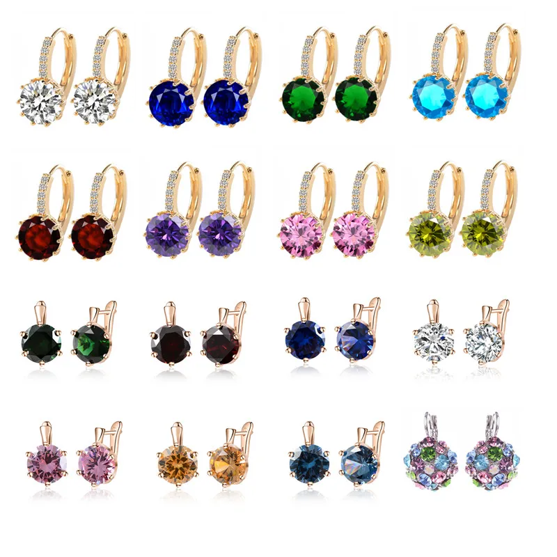 2019 Luxury Ear Stud Earrings For Women 32 Optional Round With Cubic Zircon Charm Flower Stud Earrings Women Jewelry Gift Bijoux
2019 Luxury Ear Stud Earrings For Women 32 Optional Round With Cubic Zircon Charm Flower Stud Earrings Women Jewelry Gift Bijoux