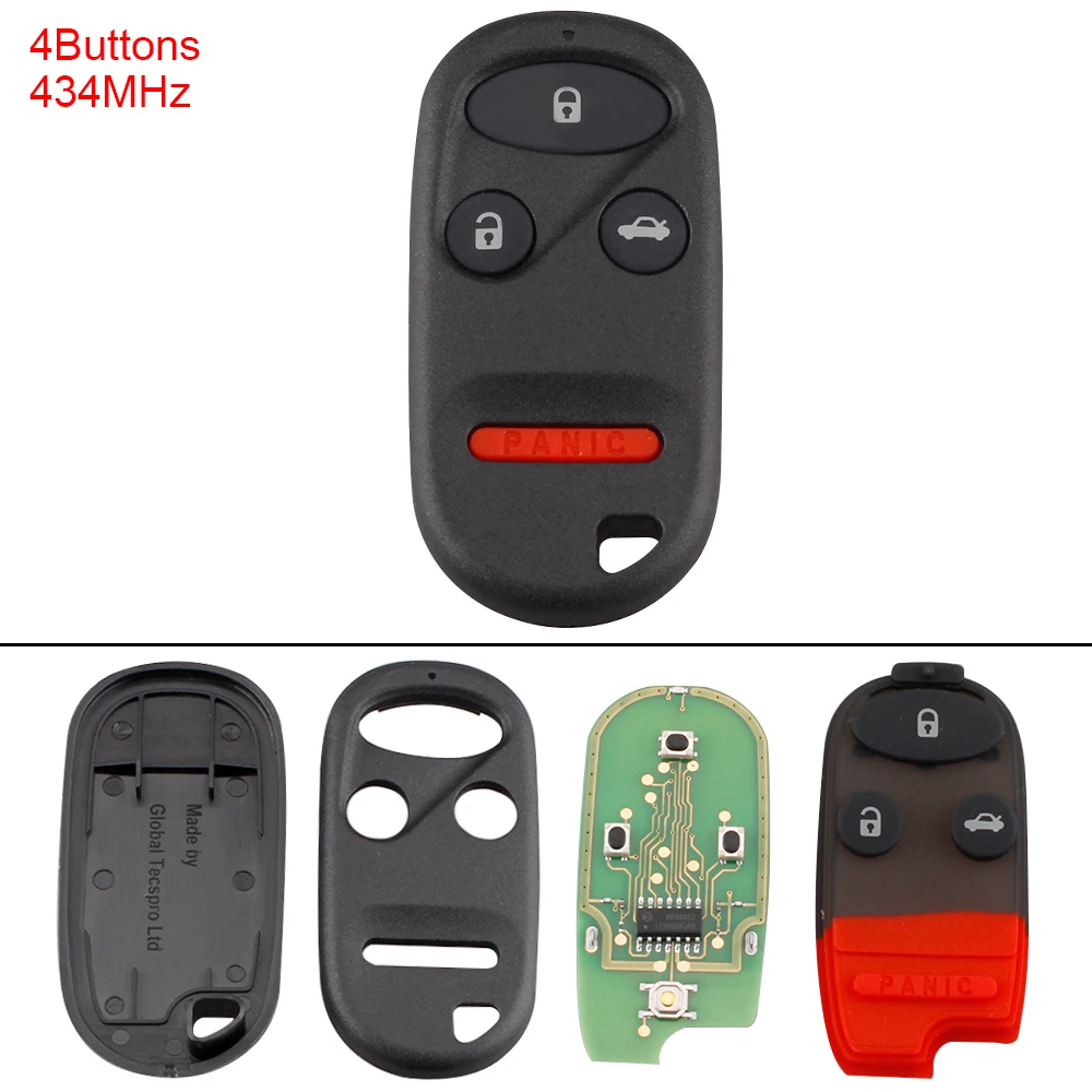 434MHz 3 Buttons Portable Keyless Uncut Flip Remote Key Fob A269ZUA101 for 1997-2009 Honda Convenient Car Key Accessories
434MHz 3 Buttons Portable Keyless Uncut Flip Remote Key Fob A269ZUA101 for 1997-2009 Honda Convenient Car Key Accessories