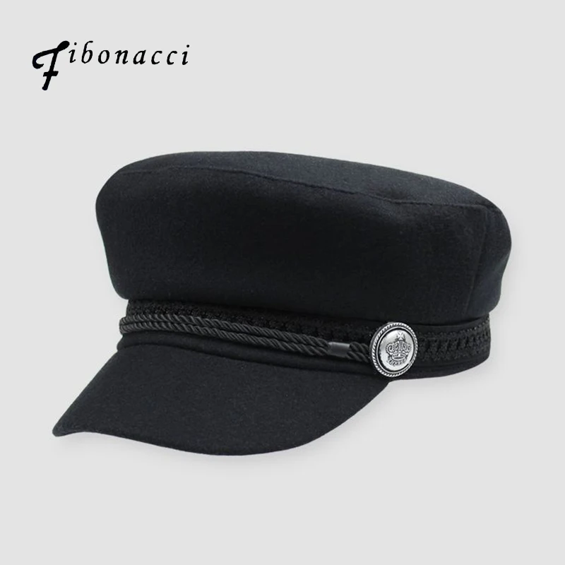 Fibonacci High Quality Black Wool Military Cap Autumn Winter Unisex Cadet Tactical Flat Top Army Hat
Fibonacci High Quality Black Wool Military Cap Autumn Winter Unisex Cadet Tactical Flat Top Army Hat