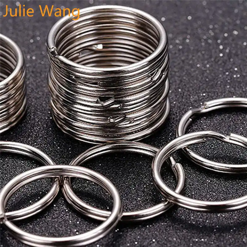 Julie Wang 50PCS 25mm Iron Round Key Ring Keychain Split Ring Keychains Key Chains Handmade Jewelry Making Accessory
Julie Wang 50PCS 25mm Iron Round Key Ring Keychain Split Ring Keychains Key Chains Handmade Jewelry Making Accessory