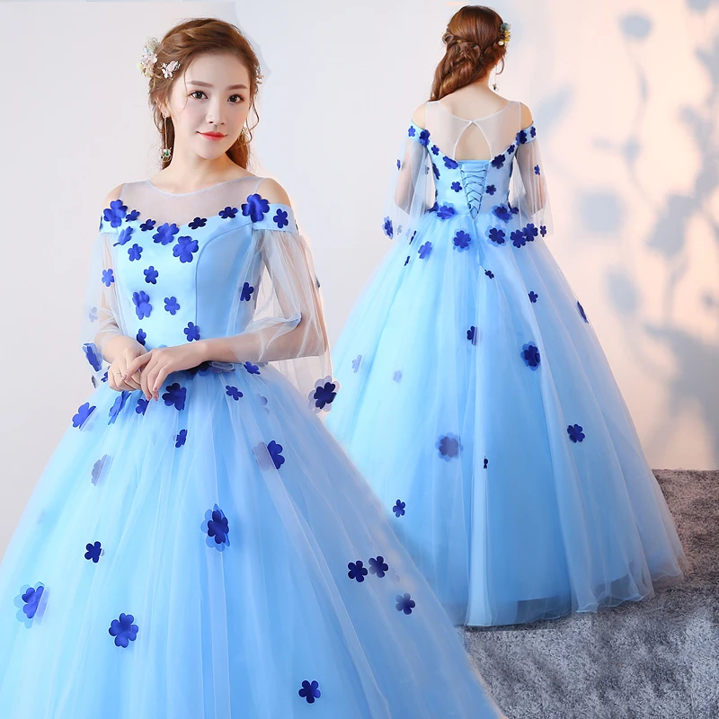 freeship blue florallovely fairy medieval dress Renaissance Gown queen Victorian/Marie Antoinette/ball gown Belle Ball
freeship blue florallovely fairy medieval dress Renaissance Gown queen Victorian/Marie Antoinette/ball gown Belle Ball