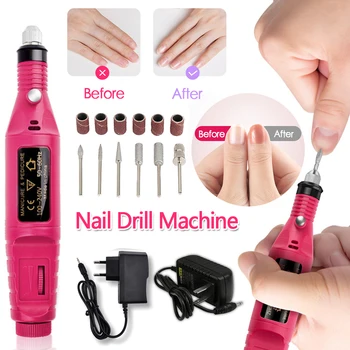 1set Power Professional Electric Manicure Machine Pen Pedicure Nail File Nail Tools 6 bits Drill Nail Drill Machine
1set Power Professional Electric Manicure Machine Pen Pedicure Nail File Nail Tools 6 bits Drill Nail Drill Machine