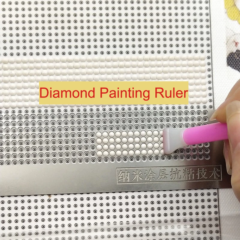 Diamond Painting Drawing Ruler Dot Drill 5D DIY Diamond Embroidery Mesh Ruler Stainless Steel Ruler Tools
Diamond Painting Drawing Ruler Dot Drill 5D DIY Diamond Embroidery Mesh Ruler Stainless Steel Ruler Tools