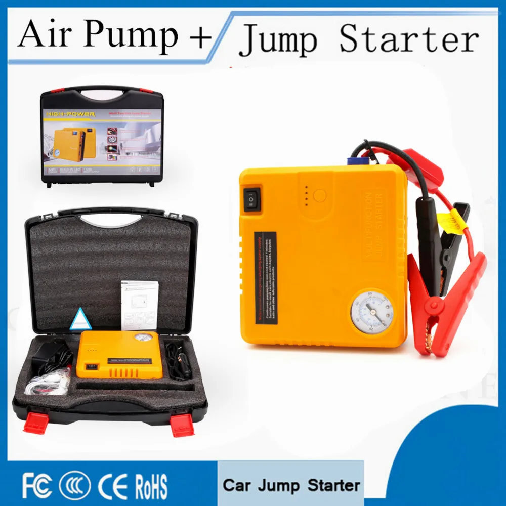Top Car Jump Starter 16800mAh Portable Lighter Starting Device 12V Car Charger For Car Battery Diesel Car Starter Mini Air Pump
Top Car Jump Starter 16800mAh Portable Lighter Starting Device 12V Car Charger For Car Battery Diesel Car Starter Mini Air Pump
