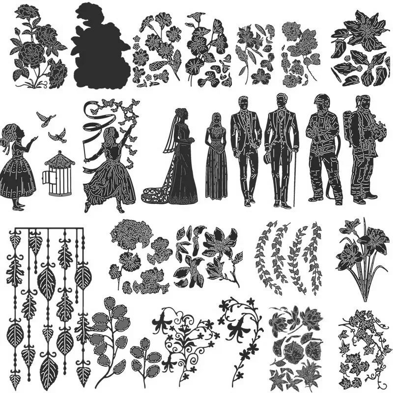 Bloom Flower Soldier Man Girl Metal Cutting Dies Stencils For DIY Scrapbooking Decoration Embossing Supplier Handcraft Die Cut
Bloom Flower Soldier Man Girl Metal Cutting Dies Stencils For DIY Scrapbooking Decoration Embossing Supplier Handcraft Die Cut