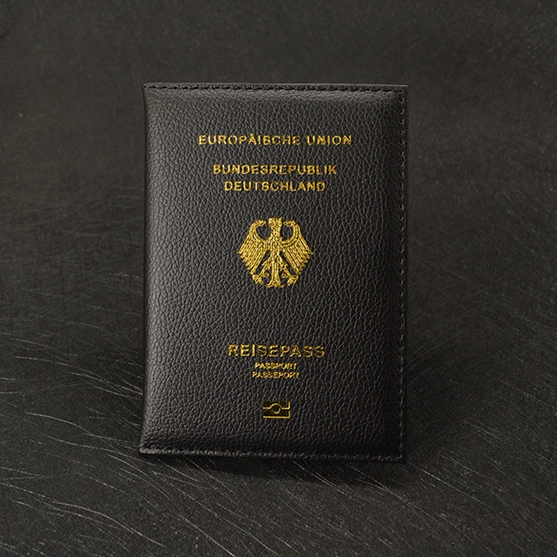 Cute German Passport Cover Women Pink Germany Passport Holder Case for