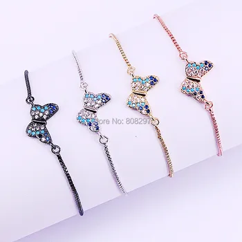 10Pcs Cubic Zircon Micro Pave CZ Butterfly Shape Charm Bracelets for Women Girl Jewelry LL-B009
10Pcs Cubic Zircon Micro Pave CZ Butterfly Shape Charm Bracelets for Women Girl Jewelry LL-B009