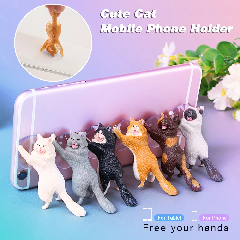 Cute Cat Mobile Phone Holder Universal Cellphone Mounts Sucker Tablets Desk Tablet Stand Suction Cup Mobile Phone Bracket
Cute Cat Mobile Phone Holder Universal Cellphone Mounts Sucker Tablets Desk Tablet Stand Suction Cup Mobile Phone Bracket