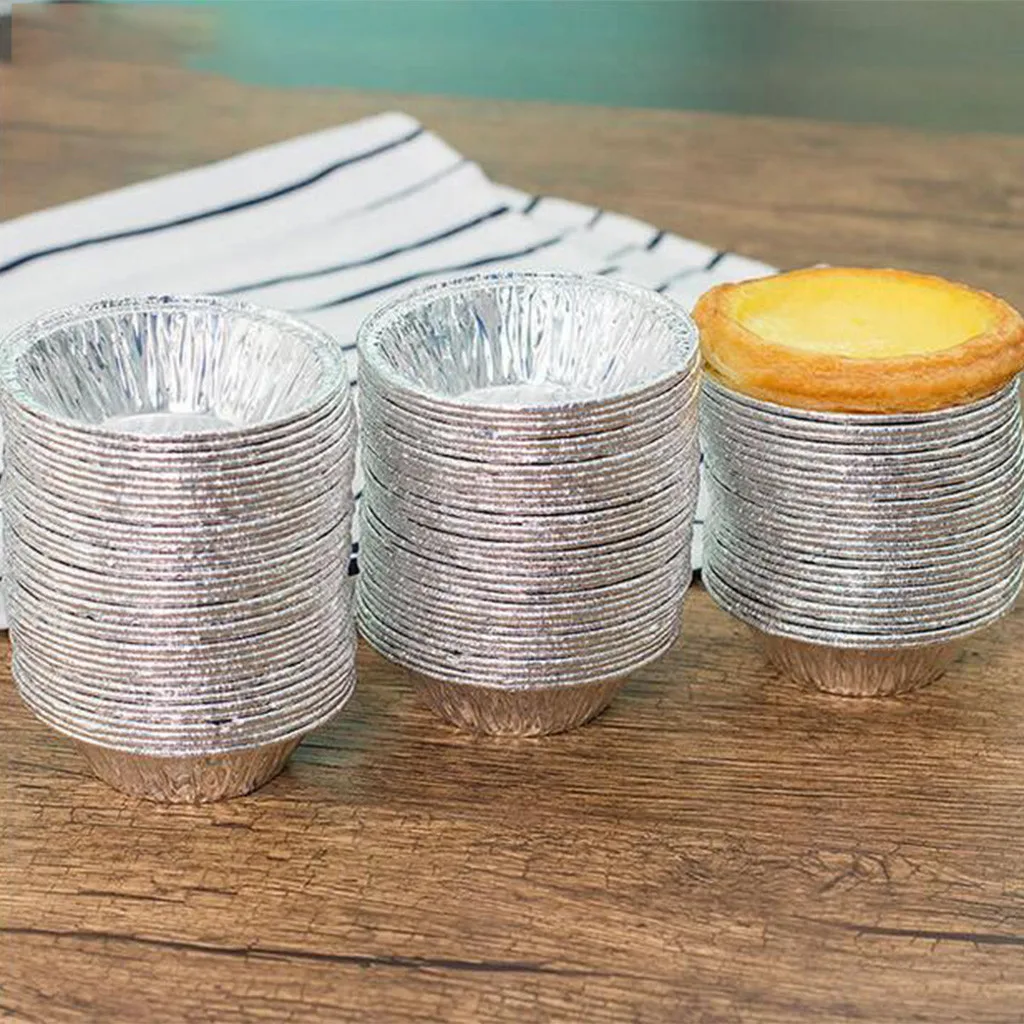 100 PCS Egg Baking Mold Cookie Muffin Egg Tart Fresh Disposable Foil Baking Mold Tin Foil Cake Cup Kitchen Baking Accessories
100 PCS Egg Baking Mold Cookie Muffin Egg Tart Fresh Disposable Foil Baking Mold Tin Foil Cake Cup Kitchen Baking Accessories