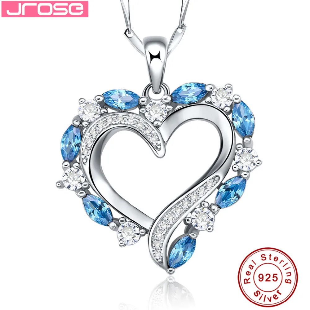 Jrose Heart Style 1.49ct London Blue CZ Pendant Silver 925 Sterling Romantic Jewelry Accessories Free Shipping With Chain
Jrose Heart Style 1.49ct London Blue CZ Pendant Silver 925 Sterling Romantic Jewelry Accessories Free Shipping With Chain