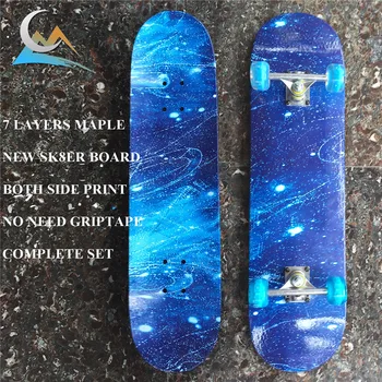 Reasonable Starry Sky Pattern Skateboard Deck With Wheels Trucks & Bearings Skate Board Complete Set For New Sk8ters
Reasonable Starry Sky Pattern Skateboard Deck With Wheels Trucks & Bearings Skate Board Complete Set For New Sk8ters