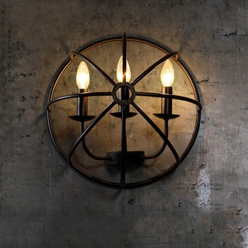 Industrial Decor Loft Retro Wall Lamp Round Creative Shield Shape Wall Light Iron Restaurant Aisle Bar Cafe Led Wall Lamp
Industrial Decor Loft Retro Wall Lamp Round Creative Shield Shape Wall Light Iron Restaurant Aisle Bar Cafe Led Wall Lamp
