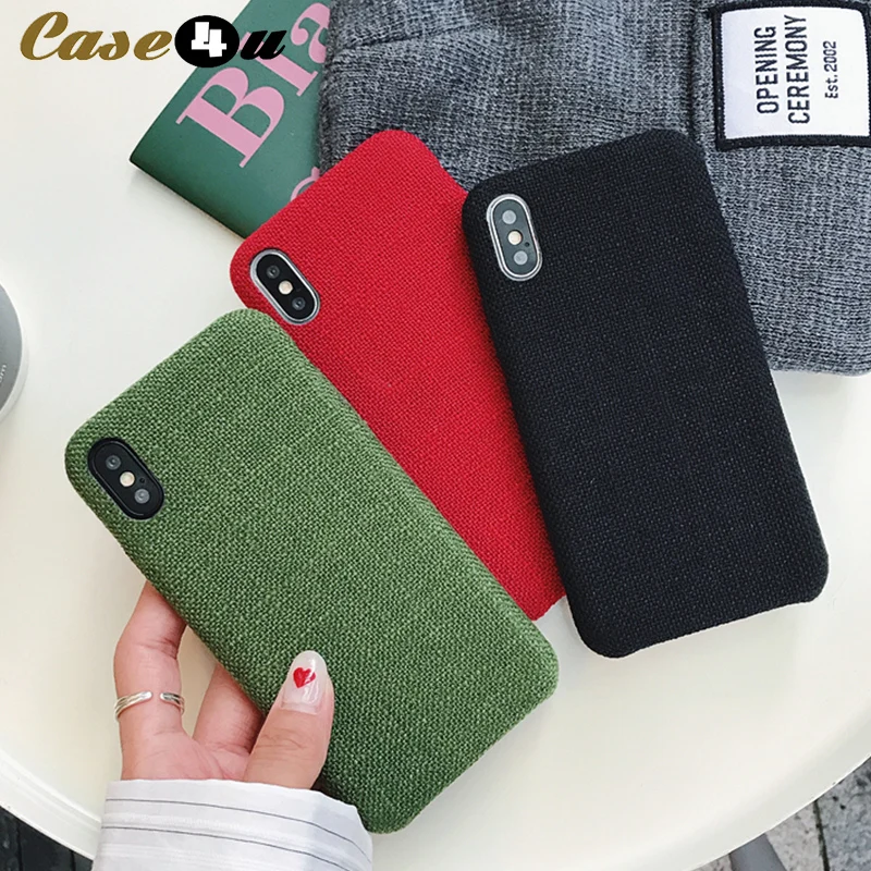 Luxury Cotton Plush Linen Phone Cases for iPhone 6 6s 7 8 Plus Fabric Cloth Soft Silicone Cover for iPhone X 10 XS Max XR coque
Luxury Cotton Plush Linen Phone Cases for iPhone 6 6s 7 8 Plus Fabric Cloth Soft Silicone Cover for iPhone X 10 XS Max XR coque