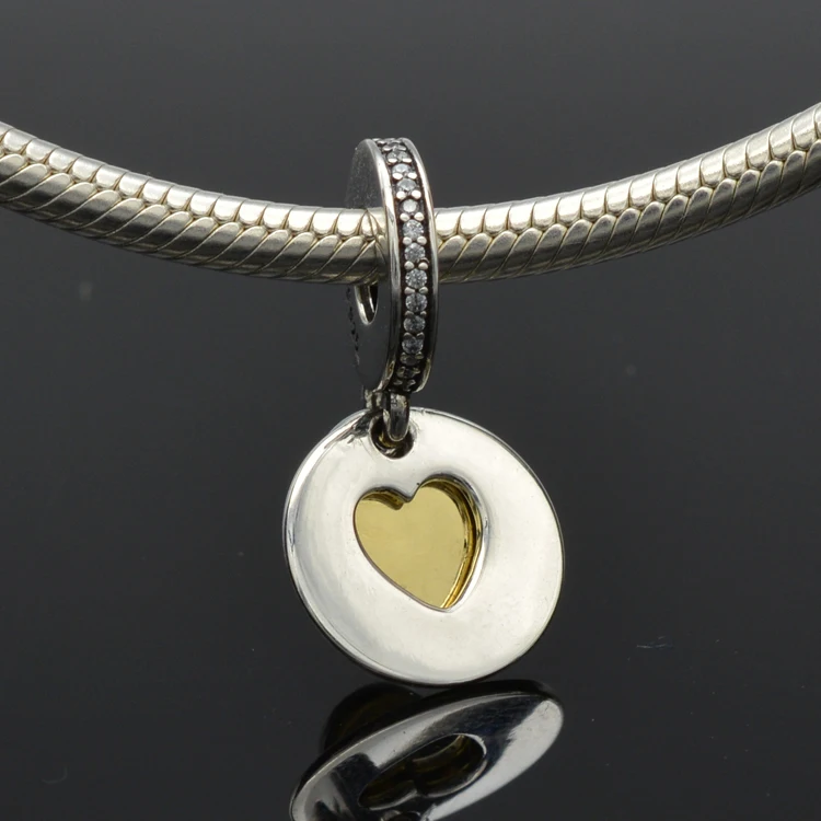 Authentic 925 Sterling silver 14k gold Necklace pendant heart to heart eternal love Woman DIY charms European jewelry
Authentic 925 Sterling silver 14k gold Necklace pendant heart to heart eternal love Woman DIY charms European jewelry