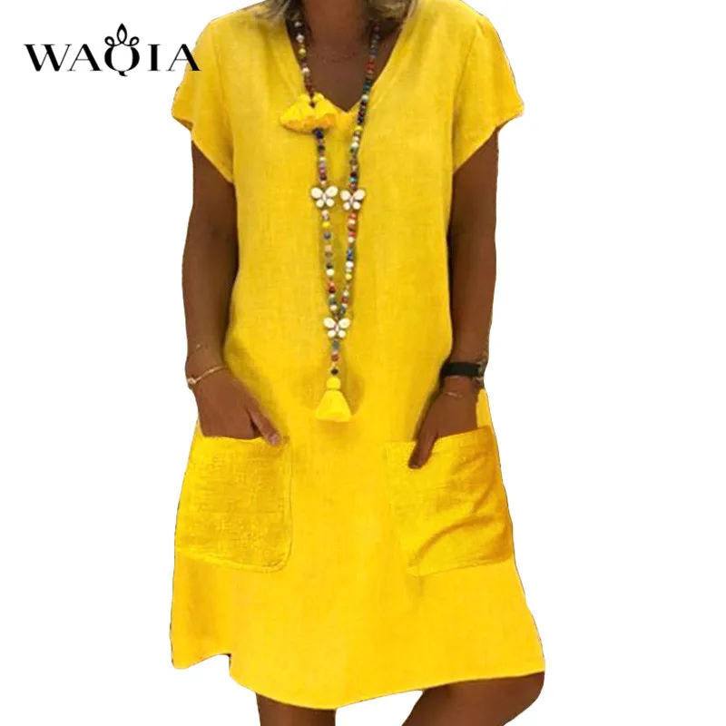 Boho 2019 Summer Women V Neck Dress Plus Size 8XL Beach Casual Loose Pocket Dress A-line Beach Sundress Feminino Vestido
Boho 2019 Summer Women V Neck Dress Plus Size 8XL Beach Casual Loose Pocket Dress A-line Beach Sundress Feminino Vestido