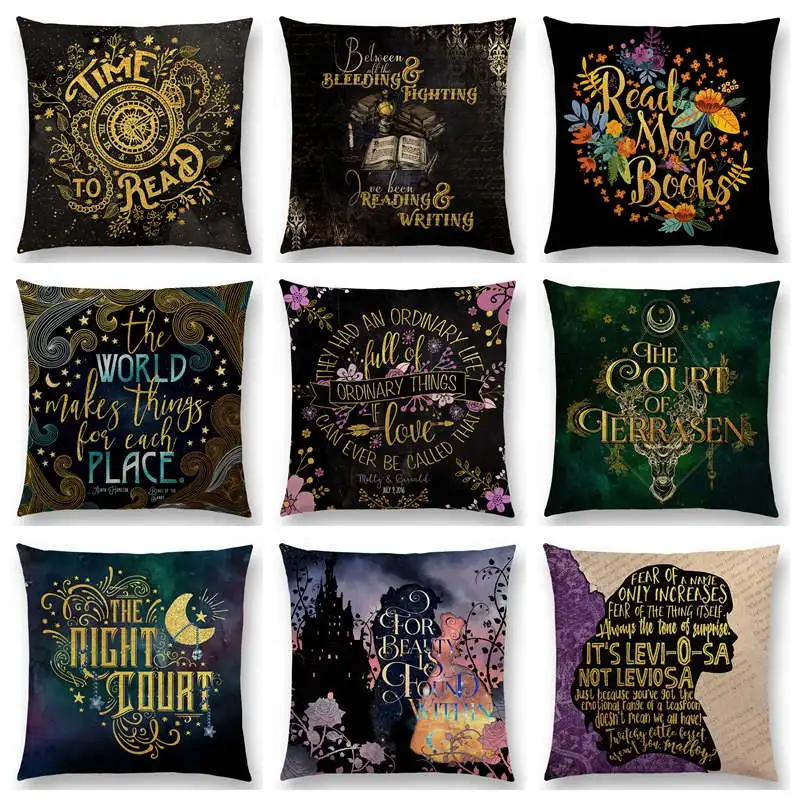 Black Golden Flowers Reading Books Beautiful Language Gorgeous Words Decorative Letters Story Cushion Cover Sofa Pillow Case
Black Golden Flowers Reading Books Beautiful Language Gorgeous Words Decorative Letters Story Cushion Cover Sofa Pillow Case