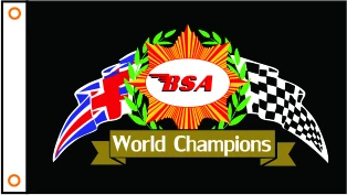 Флаг для мотоцикла BSA флаг 3x5 футов полиэстер 06 | Дом и сад