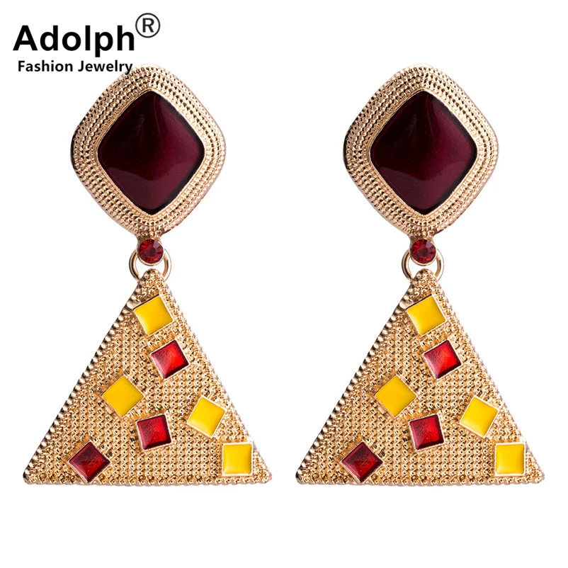 adolph Korean Gold Color Triangle Stone Stud Earring for Woman New Bohemian Big Earrings Fashion Jewelry Custom brincos Hot
adolph Korean Gold Color Triangle Stone Stud Earring for Woman New Bohemian Big Earrings Fashion Jewelry Custom brincos Hot