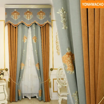 Custom curtains chenille edge classic elegant living room high-end coffee grey cloth blackout curtain tulle valance drape B324
Custom curtains chenille edge classic elegant living room high-end coffee grey cloth blackout curtain tulle valance drape B324