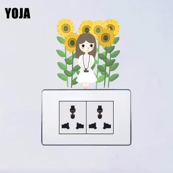 YOJA Smiling Girl And Sunflowers Rings PVC Switch Sticker Personalized Interesting Style Wall Decal Cartoon Design 15SS0158
YOJA Smiling Girl And Sunflowers Rings PVC Switch Sticker Personalized Interesting Style Wall Decal Cartoon Design 15SS0158