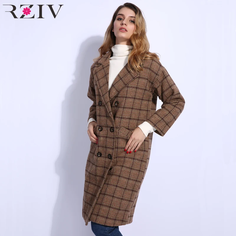 RZIV winter coat women warm plaid long ladies coats and jackets straight coat have lining thick coat loose style
RZIV winter coat women warm plaid long ladies coats and jackets straight coat have lining thick coat loose style