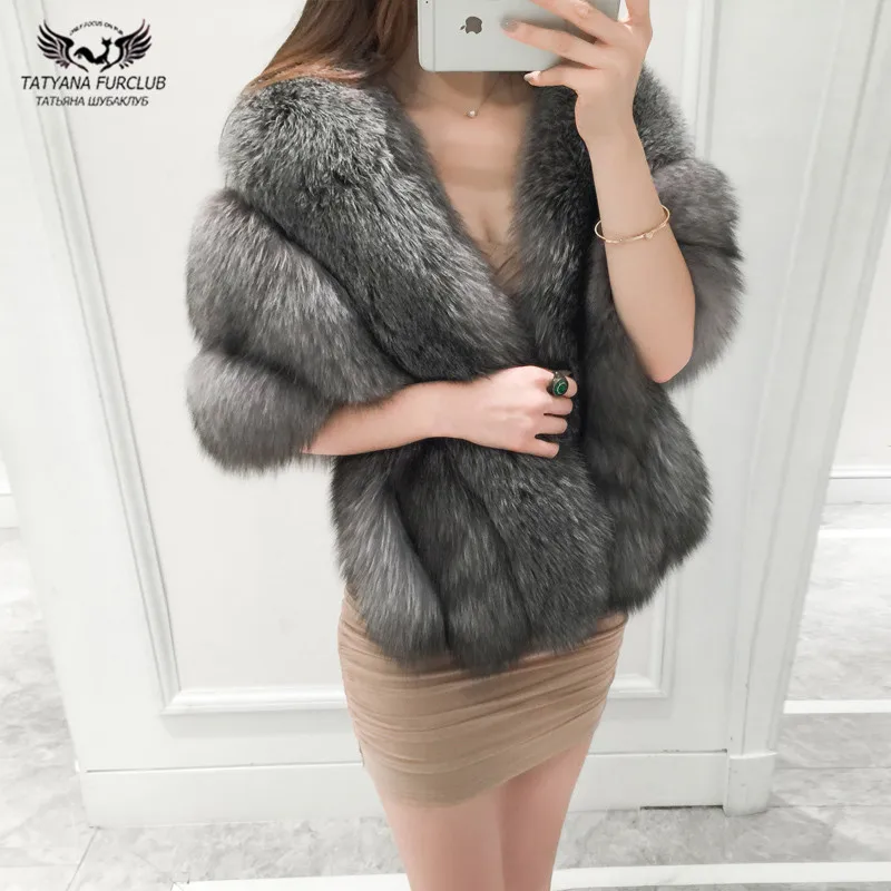 Tatyana Furclub 2018 New Shawl Women Winter Fur Cape With Natural Fox Fur Jacket Fashion Luxury High Street Fur Shawl For Female
Tatyana Furclub 2018 New Shawl Women Winter Fur Cape With Natural Fox Fur Jacket Fashion Luxury High Street Fur Shawl For Female