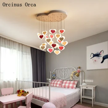 Nordic modern simple love ceiling lamp Girl Bedroom children's room lamp cartoon creative romantic pink heart-shaped Chandelier
Nordic modern simple love ceiling lamp Girl Bedroom children's room lamp cartoon creative romantic pink heart-shaped Chandelier