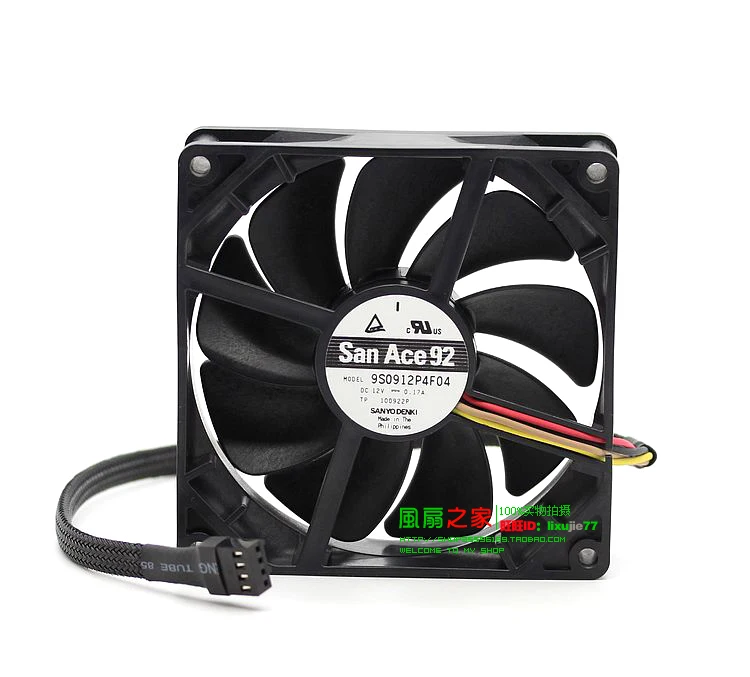 Новый SANYO DENKI SAN ACE DENKI 9225 PWM 9 см тишина 9S0912P4F04 9S охлаждающий вентилятор
Новый SANYO DENKI SAN ACE DENKI 9225 PWM 9 см тишина 9S0912P4F04 9S охлаждающий вентилятор