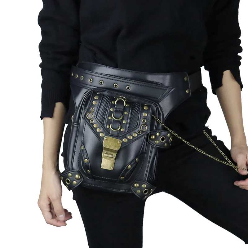 High Quality PU Leather Unisex Motorcycle Rider Hip Leg Belt Bum Waist Pack Bags Punk Rock Messenger Shoulder Cross Body Bag New
High Quality PU Leather Unisex Motorcycle Rider Hip Leg Belt Bum Waist Pack Bags Punk Rock Messenger Shoulder Cross Body Bag New