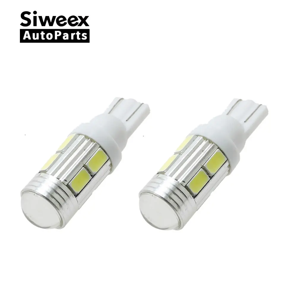 2 предмета T10 светодиодный автомобильный Стайлинг 10 SMD 5630 Светодиодный s Белый W5W 194