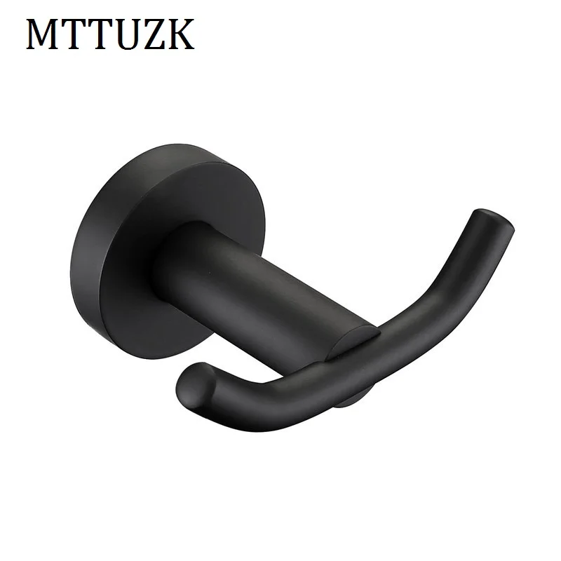 MTTUZK прочная матовая черная отделка Sus304 нержавеющая сталь крючок для халата