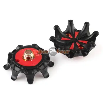 14pcs Metal Thread Soft Golf Shoe Spikes Studs Replacement For Foot-Joy Red+Black 
14pcs Metal Thread Soft Golf Shoe Spikes Studs Replacement For Foot-Joy Red+Black