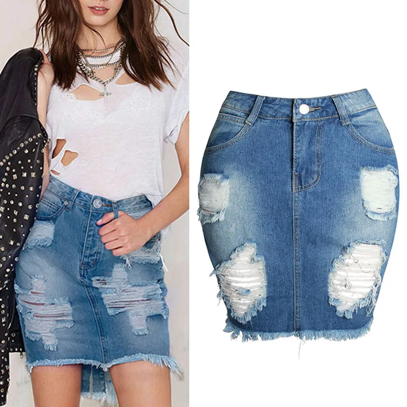 Skirts Woman Fashion 2019 High Waist Distressed Irregular Jeans Skirt for Summer Party BS88
Skirts Woman Fashion 2019 High Waist Distressed Irregular Jeans Skirt for Summer Party BS88