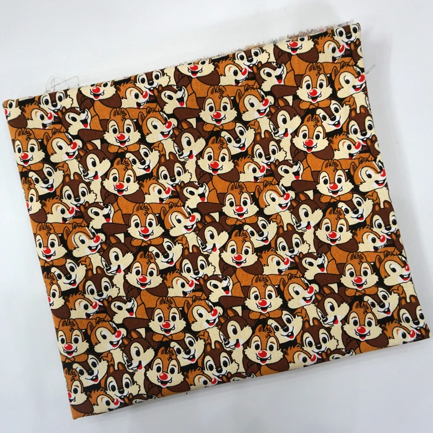Cartoon Chip N' Dale Chipmunk Cute Patchwork Cotton Canvas Fabric For Sewing Bag Pillow Diy Tablecloth Curtain Sofa 91cm*145cm
Cartoon Chip N' Dale Chipmunk Cute Patchwork Cotton Canvas Fabric For Sewing Bag Pillow Diy Tablecloth Curtain Sofa 91cm*145cm