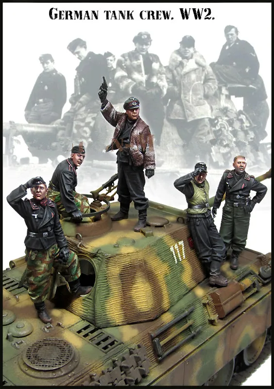 1/35 Scale German Combat Armor Member 5 People (excluding tanks) WWII Unpainted Resin Model Kit Miniatures Figures
1/35 Scale German Combat Armor Member 5 People (excluding tanks) WWII Unpainted Resin Model Kit Miniatures Figures