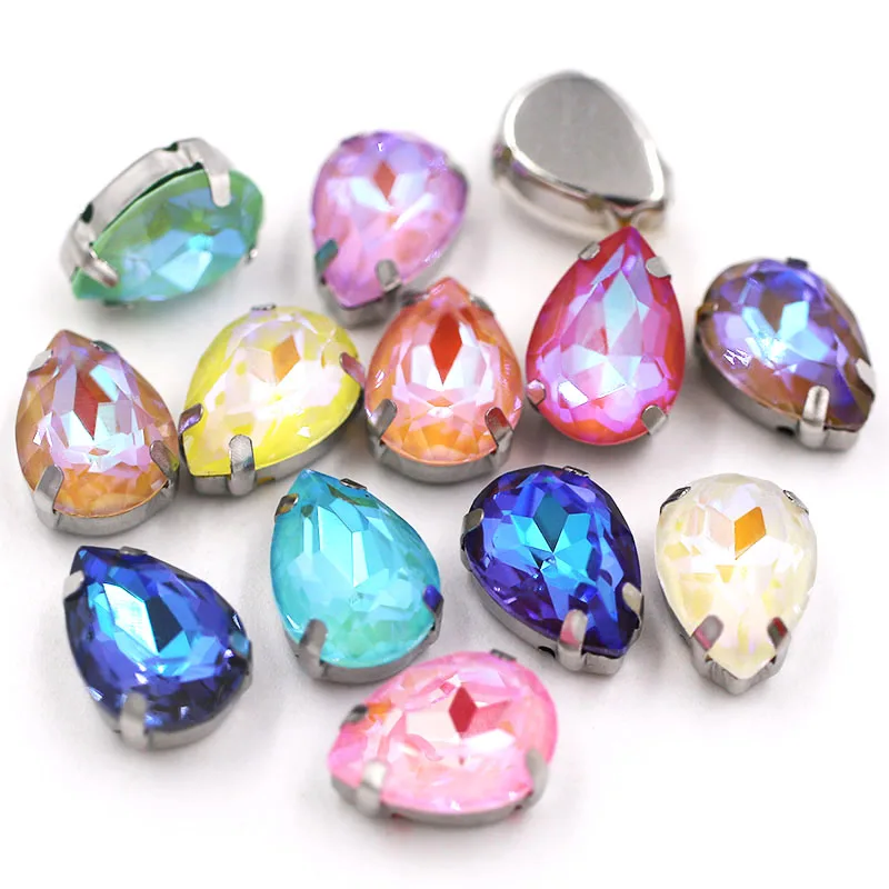 Teardrop shape Mocha fluorescence sliver base sewing claw flatbak glass crystal rhinestones for clothing/wedding decoration
Teardrop shape Mocha fluorescence sliver base sewing claw flatbak glass crystal rhinestones for clothing/wedding decoration